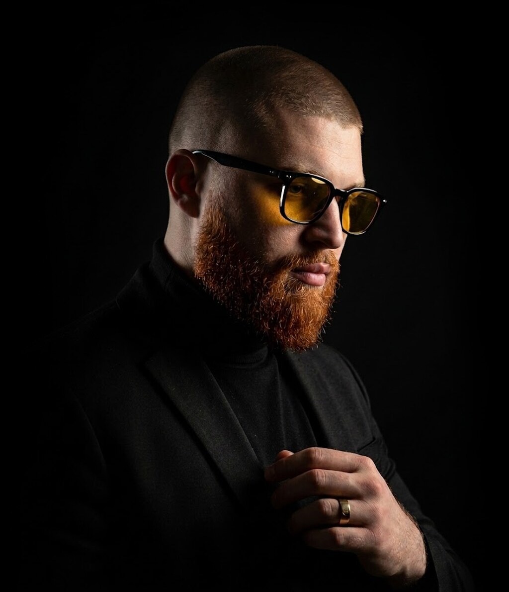 Cinematic portrait of Marcelo, founder of Marcelo Design X