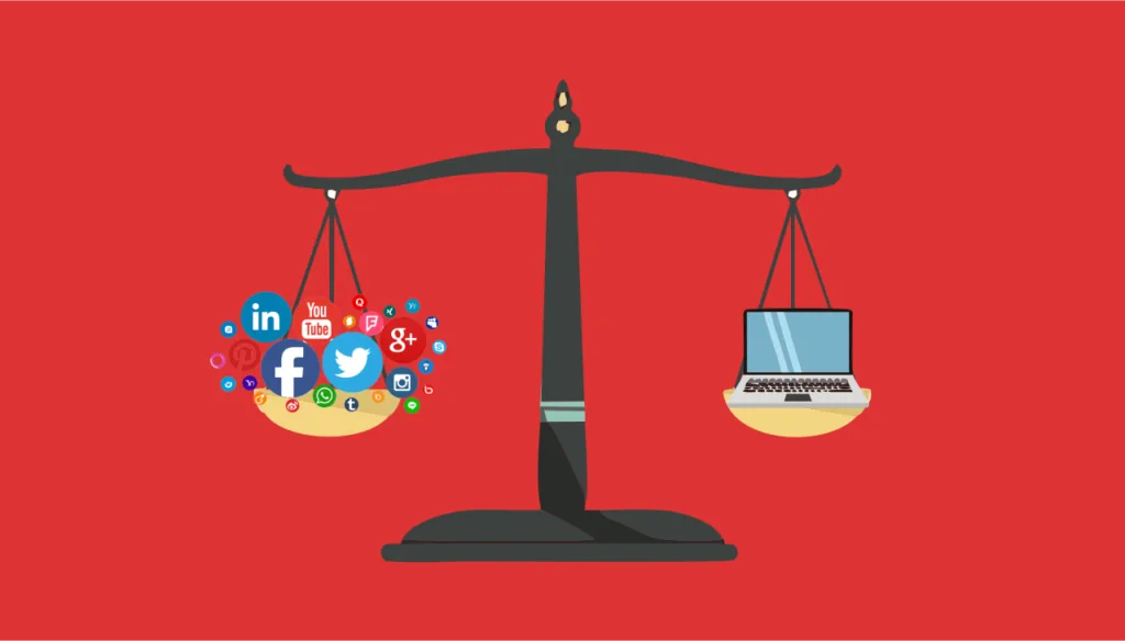 Sitio web vs redes sociales