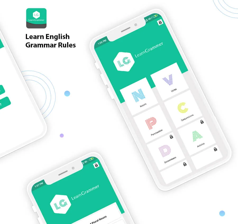 Learn Grammer Online Mobile Application