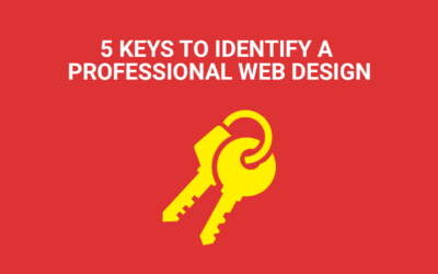 5 kEYS TO IDENTIFY A PROFESSIONAL WEB DESIGN